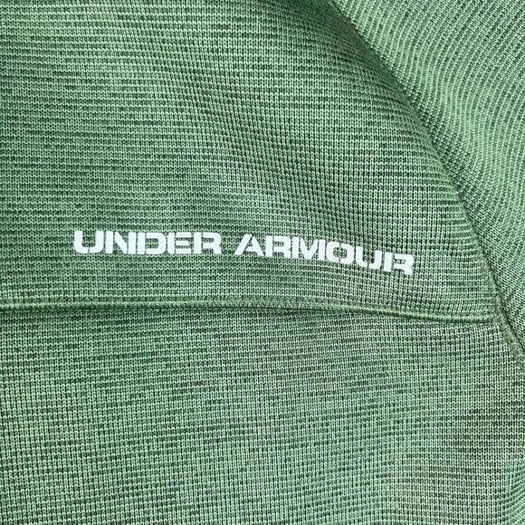 Under Armour Men's XL ColdGear Fleece Full Zip Hoodie Marine OD Green - Picture 13 of 13